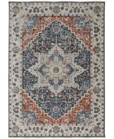 Feizy Kaia 39htf Rug Collection In Ivory,blue