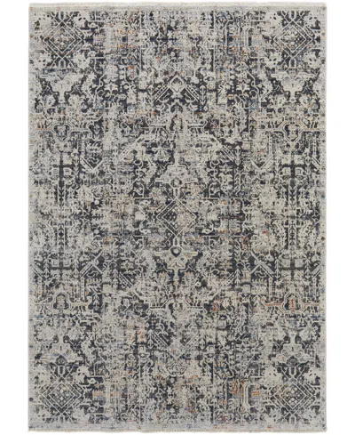 Feizy Kaia 39huf 7'10"x9'6" Area Rug In Gray
