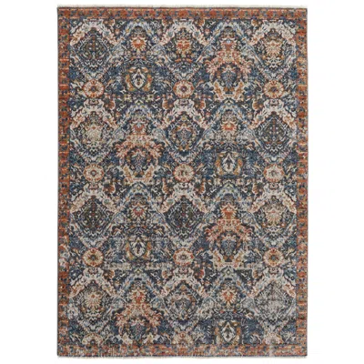 Feizy Kaia Floral & Botanical Indoor Blue Area Rug 39hrf 5' X 7'-9"