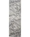Feizy Kano 3877f 2'7"x8' Runner Area Rug In Taupe,gray