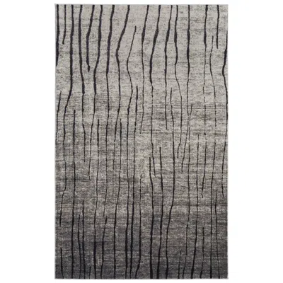 Feizy Kano Abstract Indoor Gray Area Rug 39lif 4'-3" X 6'-3"