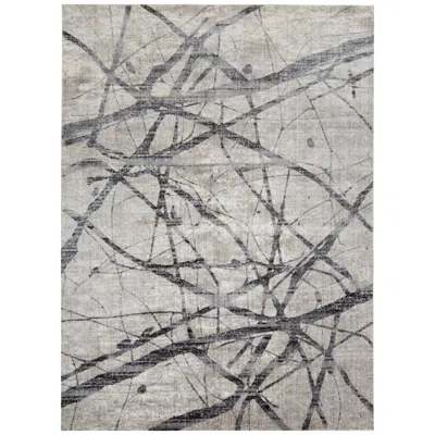 Feizy Kano Abstract Indoor Taupe Area Rug 3877f 5'-3" X 7'-6" In Gray