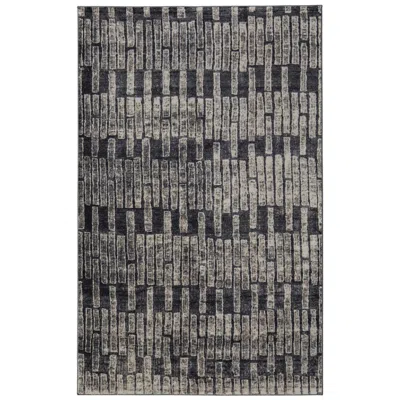 Feizy Kano Geometric Indoor Gray Area Rug 39lkf 5'-3" X 7'-6"