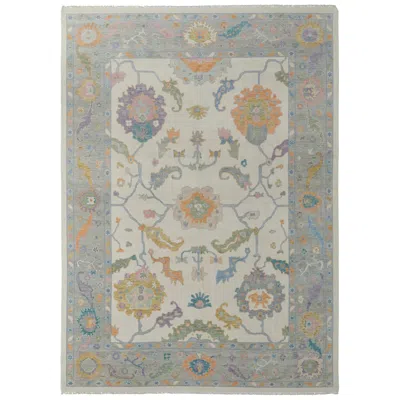 Feizy Karina Floral & Botanical Hand Knotted Ivory Area Rug 2' X 3'