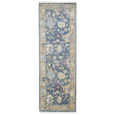 Feizy Karina Persian Hand Knotted Gold Area Rug 2'-6" X 8'
