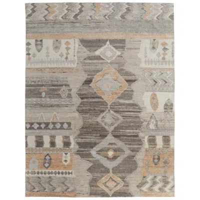 Feizy Kasbah Moroccan Hand Knotted Ivory Area Rug 2' X 3' In Brown