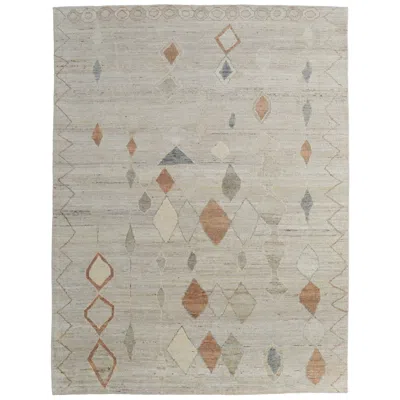 Feizy Kasbah Moroccan Hand Knotted Tan Area Rug 2' X 3' In Gray