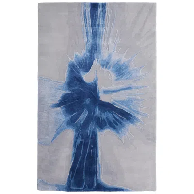 Feizy Kawai Abstract Hand Tufted Blue Area Rug 2' X 3'