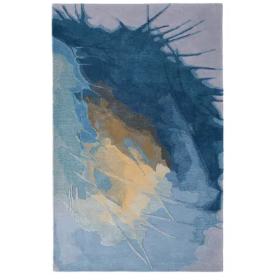 Feizy Kawai Abstract Hand Tufted Blue Area Rug 8' X 10'