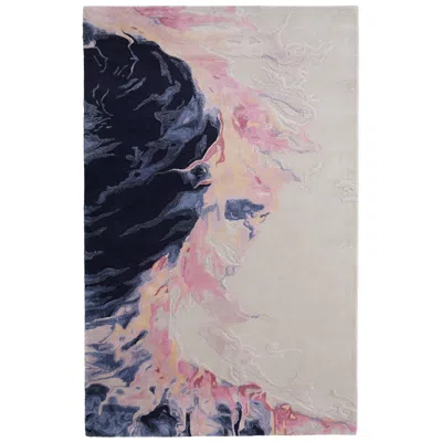 Feizy Kawai Abstract Hand Tufted Pink Area Rug 2' X 3' In Multi