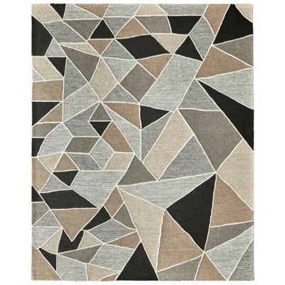 Feizy Kimball Abstract Hand Tufted Gray Area Rug 8' X 10' In Brown