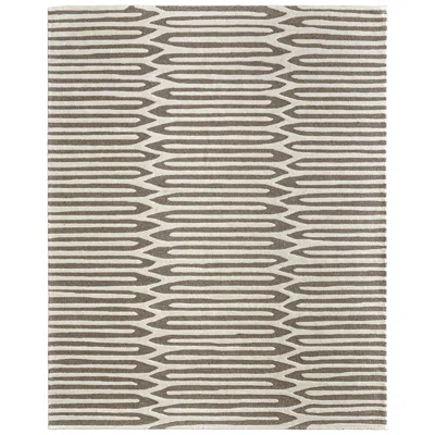 Feizy Kimball Abstract Hand Tufted Taupe Area Rug 3'-6" X 5'-6" In Gray