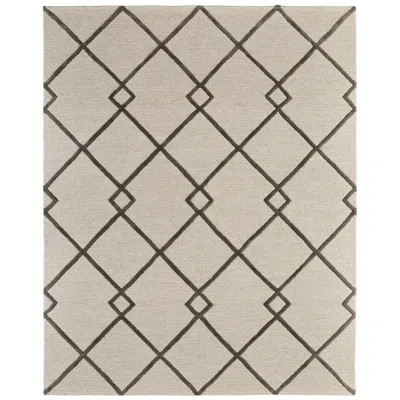 Feizy Kimball Trellis & Lattice Hand Tufted Ivory Area Rug 8' X 10' In Brown