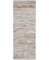 Feizy Laina 39g5f 3'x10' Runner Area Rug In Tan,ivory