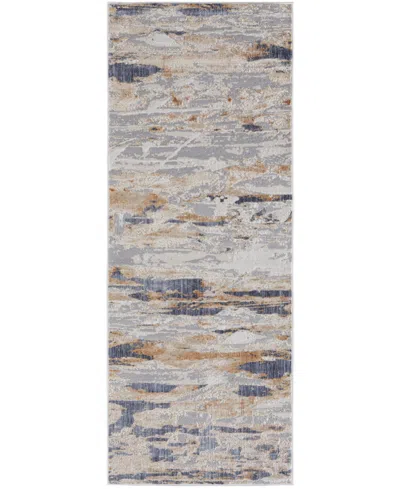 Feizy Laina 39g5f 3'x10' Runner Area Rug In Tan,orange