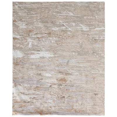 Feizy Laina 39g5f 7'10"x9'6" Ivory Birch And Dawn Blue Area Rug In Multi