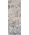 Feizy Laina 39g6f 3'x12' Runner Area Rug In Tan,ivory
