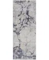Feizy Laina 39g8f 3'x8' Runner Area Rug In Ivory,blue