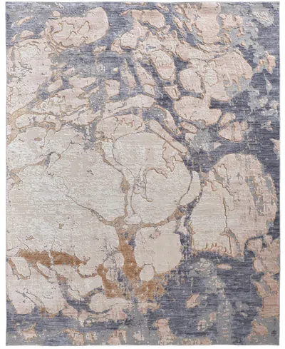 Feizy Laina 39g8f 4'x6' Area Rug In Tan,blue