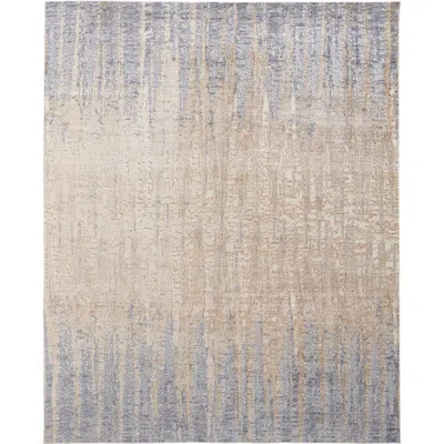 Feizy Laina 39g9f 5'x7'10" Latte Tan And Blue Rectangular Area Rug