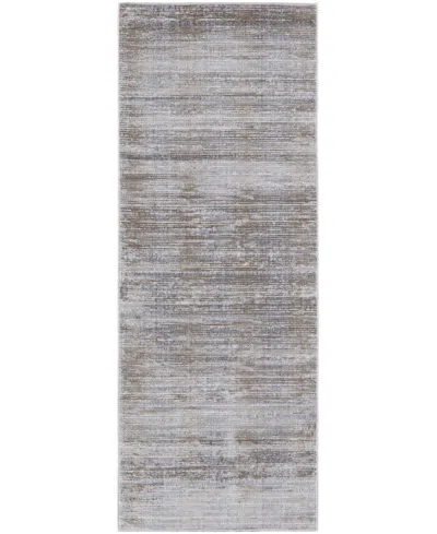 Feizy Laina 39gaf 3'x10' Runner Area Rug In Taupe,gray
