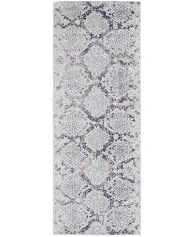 Feizy Laina 39gif 3'x10' Runner Area Rug In Gray