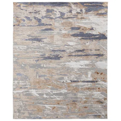 Feizy Laina Abstract Indoor Tan Area Rug 39g5f 3' X 5' In Multi