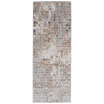 Feizy Laina Geometric Indoor Tan Area Rug 39g0f 3' X 12'