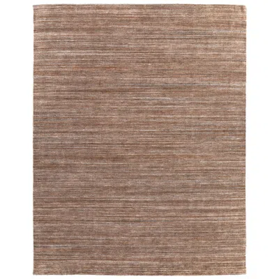 Feizy Lakewood Solid Hand Woven Brown Area Rug 8a23f 2' X 3'