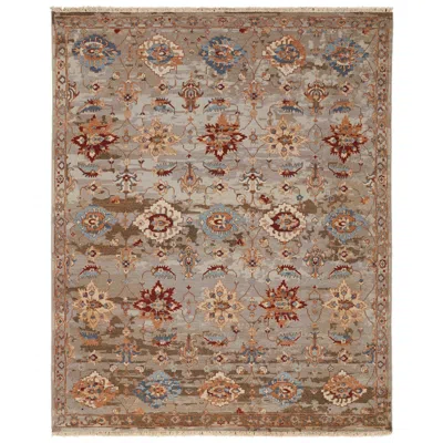 Feizy Leylan Floral & Botanical Hand Knotted Brown Area Rug 2' X 3'