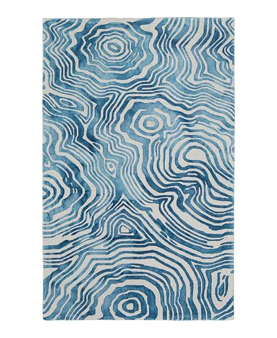 Feizy Lorrain 8920f Area Rug, 5' X 8' In Blue/ivory