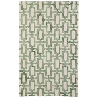Feizy Lorrain Geometric Hand Tufted Ivory Area Rug 5' X 8'