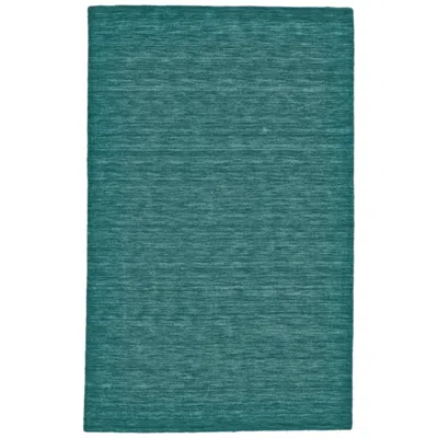 Feizy Luna 5798049 5'x8' Teal Blue Wool Rectangular Area Rug In Green