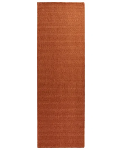 Feizy Luna 8049f 2'6"x8' Runner Area Rug In Orange