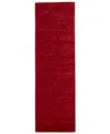 Feizy Luna 8049f 2'6"x8' Runner Area Rug In Red