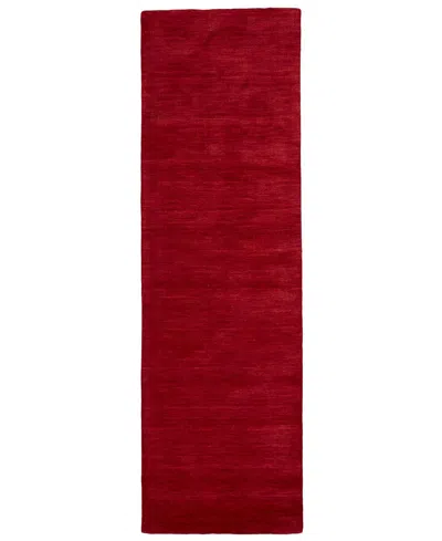 Feizy Luna 8049f 2'6"x8' Runner Area Rug In Red