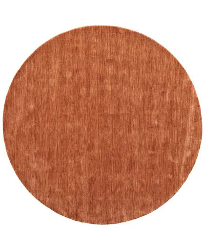 Feizy Luna 8049f 8'x8' Round Area Rug In Orange