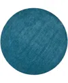 Feizy Luna 8049f Round Area Rug, 8' X 8' In Blue,green