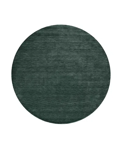 Feizy Luna 8049f Round Area Rug, 8' X 8' In Green