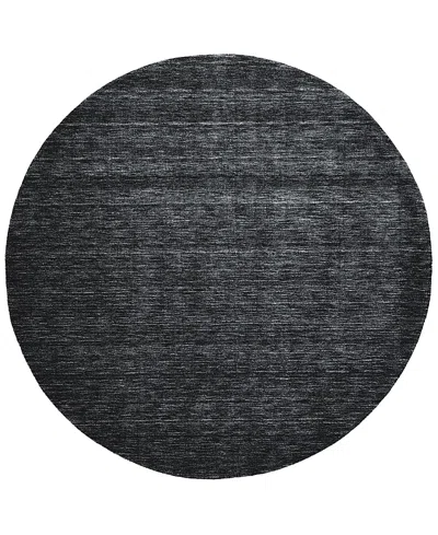 Feizy Luna 8049f Round Area Rug, 8' X 8' In Black