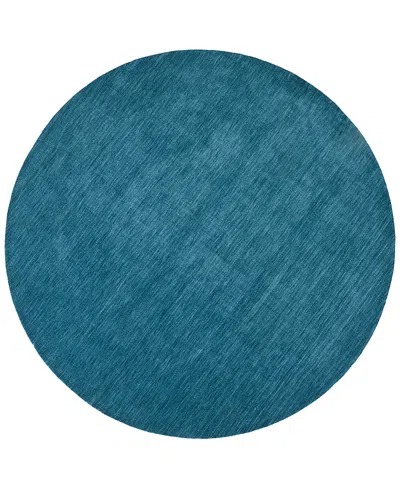 Feizy Luna 8049f Round Area Rug, 8' X 8' In Blue,green