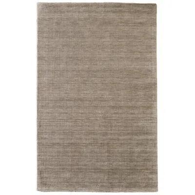 Feizy Luna Solid Hand Woven Gray Area Rug 3'-6" X 5'-6" In Brown