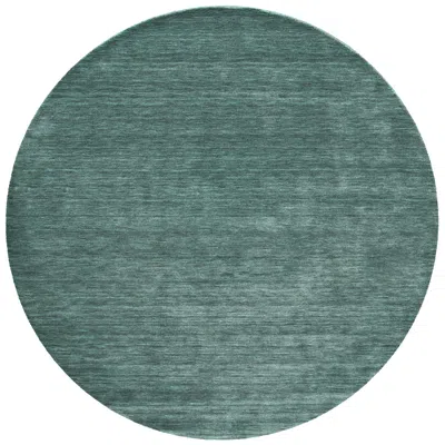 Feizy Luna Solid Hand Woven Green Area Rug 8' X 8' Round