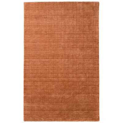 Feizy Luna Solid Hand Woven Orange Area Rug 3'-6" X 5'-6"