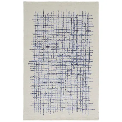 Feizy Maddox Abstract Hand Tufted Ivory Area Rug 5' X 8'