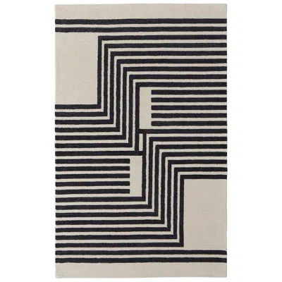 Feizy Maguire Abstract Hand Tufted Gray Area Rug 2' X 3'