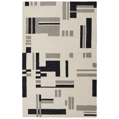 Feizy Maguire Abstract Hand Tufted Ivory Area Rug 2' X 3'