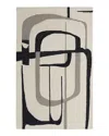 Feizy Maguire Mgr8905f Area Rug, 2' X 3' In Ivory/black