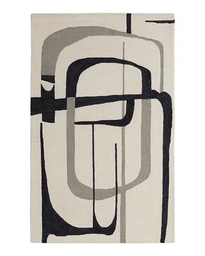 Feizy Maguire Mgr8905f Area Rug, 2' X 3' In Ivory/black