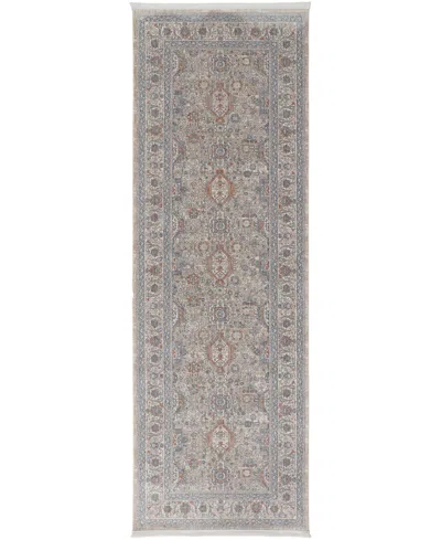 Feizy Marquette 3761f 2'8"x10' Runner Area Rug In Taupe,gray